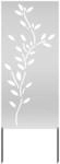 vidaXL Garten Sichtschutz-Leinwand Silber 50 x 140 cm Verzinkter Stahl