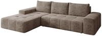 Mirjan24 Ecksofa Tonseo L mit Schlaffunktion (Milky 85, L) | Eckcouch mit...