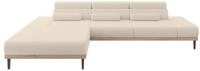 ALTDECOR Elektrisches Ecksofa L-Form Mona 316x205x85 - Dunkelbeige | Corner...