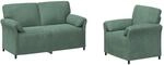 vidaXL Sofa Set 2 STK. Meergr&uuml;n Samt