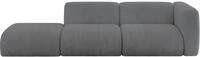 ALTDECOR Sofa Couchsofa MIRA-S3 296x89x70 - Dunkelgrau | Corner Sofa Bett...