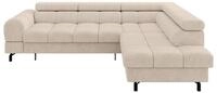 ALTDECOR Ecksofa mit Schlaffunktion L-Form LUMA-L 272x203x70 - Beige | Corner...
