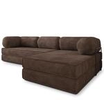 Masseno Schaumstoff-Ecksofas ETERA mit Metallgestell, Modulares Schlafsofa aus