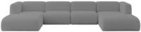ALTDECOR Ecksofa in U-Form MIRA-U2 408x179x70 - Grau | Corner Sofa Bett Eckcouch
