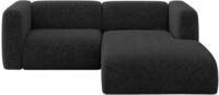 ALTDECOR Ecksofa in L-Form MIRA-L1 227x179x89 - Schwarz | Corner Sofa Bett...