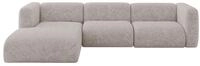 ALTDECOR Ecksofa in L-Form MIRA-L2 318x179x89 - Hellgrau | Corner Sofa Bett...