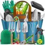 KESSER&reg; Gartenwerkzeug Set 10-teilig mit ergonomischen Holzgriffen inkl.