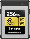 LEXAR Carte CFexpress PRO Type B Gold 4.0 Series 256Go R3600/W3300 | CFexpress...