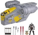 Star Wars ActionVerse Mandalorianische Razor Crest, 2-in-1 Raumfahrzeug & Spielset