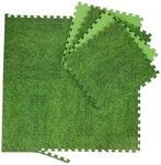 Relaxdays Bodenschutzmatte mit Motiv, 60x60 cm, 8 Puzzlematten mit Rand, Eva, 3m&sup2;