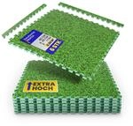 Bestlivings Bodenschutzmatte Puzzle mit Gras Print &ndash; EVA Bodenmatte 40x40x1cm &ndash;