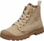 Palladium Pampa Hi Zip WL Wild Damen Schn&uuml;rboot Nubuk-/Veloursleder warm Sand...