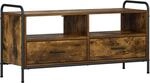 vidaXL TV-Schrank 67,5 x 33 x 50 cm R&auml;uchereiche Holzwerkstoff | Bietet...