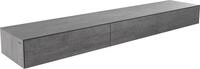 DELIFE TV-Board Cuor Keramik Beton Grau 200 cm 1 Klappe 1 Schubfach | Schwebend