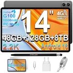 TECLAST T70PRO Tablet 14 Zoll 2.2K Gaming Tablets Android 16, Helio G100 2.2GHz,