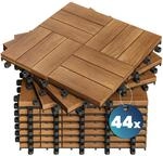 CASARIA&reg; Holzfliesen FSC&reg;-zertifiziertes Akazienholz 4m&sup2; Fliese Akazie Mosaik