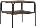 vidaXL Beistelltisch R&auml;uchereiche 100 x 50 x 46 cm Holzwerkstoff | Klare...