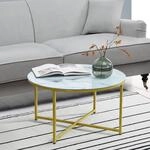 [en.casa] Couchtisch Uppvidinge Beistelltisch 45x80cm Wohnzimmertisch rund...