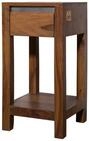 MASSIVMOEBEL24.DE Beistelltisch Sheesham braun lackiert Sydney #134 | 30x30x60...
