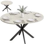 HOMCOM Esstisch Ausziehbar 100/135 x 100 cm f&uuml;r 4&ndash;6 Personen Grau 