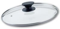 Fackelmann Pfannenglasdeckel 28cm &ndash; Hitzebest&auml;ndig, Bakelit Griff, Shadow Black