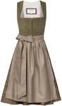 Edelnice Trachtenmode Midi Dirndl Emilia Gr&uuml;n Cord inkl. traditioneller