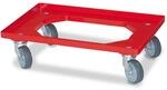 BRB Logistikroller/Transportroller Beh&auml;lter 600x400 mm, rot, 4...