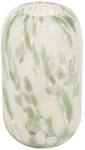 Arvo Vase, hoch, 26 cm, Glas, Gr&uuml;n und Wei&szlig;