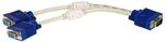 AKYGA AK-AD-20 VGA Y-Adapterkabel Stecker auf 2X Buchse schwarz