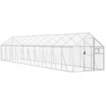 vidaXL Voliere Silbern 1,79x10x1,85 m Aluminium