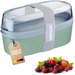 Westmark Lunchbox Mini &ndash; Praktische Box mit F&auml;chersystem im Bento Stil 760 ml und