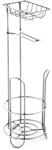 MSV Klopapierhalter mit Ablage, schmaler Toilettenpapierhalter stehend aus...