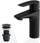 AM.PM Gem Waschtischarmatur mit Klick-Ablaufgarnitur, Schwarz |...