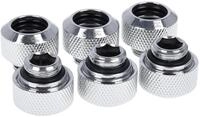 Alphacool Pack RACORES EISZAPFEN HARDTUBE CROMO 6 UNIDADES/13MM/LATON/TUBO...