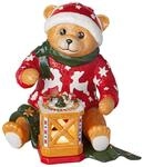 Villeroy & Boch - Christmas Toys Memory Dekofigur Teddy mit Windlicht Bunt,