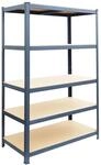 Relaxdays Schwerlastregal, HBT: 200x100x60 cm, anthrazit | Traglast 875 kg, 5