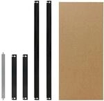 shelfplaza&reg; BLACK Komplettes Fachboden-Set f&uuml;r Steckregale 70x40 cm in