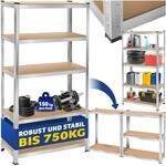 tectake&reg; Schwerlastregal 180 x 90 x 40 cm, Werkstattregal, 150 kg pro Boden,