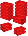 BRB 16x Eurobeh&auml;lter LxBxH 600x400x120 mm, Polypropylen (PP), Inhalt 24 Liter,