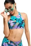 Roxy Active Crop Top - K&uuml;rzeres Bikinioberteil - Frauen - M - Lila.