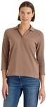 Cecil Damen 3/4-Arm Poloshirt mit Knopfdetail