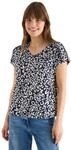 Damen Shirt mit Spitzendetail und Leo-Print