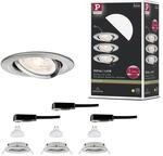 Paulmann LED Einbauleuchte Nova GU10 Flat schwenkbar 3x4,9W 3x550lm 230V 2700K...