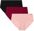 Under Armour Damen Hipster-Slips im 3er-Pack &ndash; Unsichtbares Pure Stretch, nahtlos,