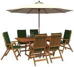 vidaXL 7-teiliges Garten Essset Natur Massivholz Akazie | Langlebiges Material,...