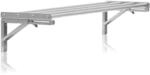 Mahlzeit Edelstahl Wandregal Stangendesign 120 x 30 cm | K&uuml;chenregal, Klappbar,