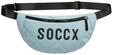 SOCCX Damen Gesteppte Umh&auml;ngetasche mit Logo Print Cool Sky, None