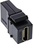 InLine 76202N HDMI Keystone Snap-In Einsatz 4K/60Hz, HDMI A Buchse/Buchse, gewinkelt,
