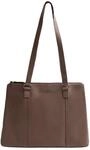The Chesterfield Brand Schultertasche Marvos Shoulderbag Dark Taupe dunkelbraun