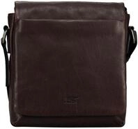 Jost Leder Schultertasche Umh&auml;ngetasche Glasgow Shoulder Bag Brown dunkelbraun